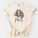 XL Ivory - Beagle Christmas Lights Dog Breed Comfort Colors T-shirts - 40+ Dog Breeds
