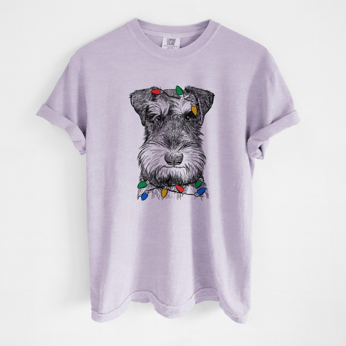 Christmas Lights Dog Breed Comfort Colors T-shirts - 40+ Dog Breeds