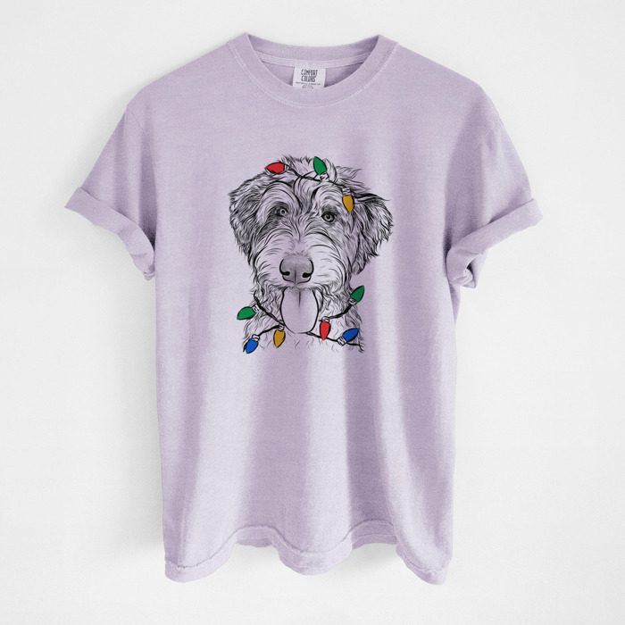 Christmas Lights Dog Breed Comfort Colors T-shirts - 40+ Dog Breeds