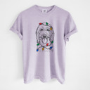 XXL Orchid - Goldendoodle Christmas Lights Dog Breed Comfort Colors T-shirts - 40+ Dog Breeds