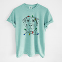 Large Chalky Mint - Labrador Retriever 1 Christmas Lights Dog Breed Comfort Colors T-shirts - 40+ Dog Breeds