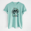 XL Chalky Mint - Shih Tzu Christmas Lights Dog Breed Comfort Colors T-shirts - 40+ Dog Breeds
