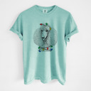 Medium Chalky Mint - Poodle Christmas Lights Dog Breed Comfort Colors T-shirts - 40+ Dog Breeds