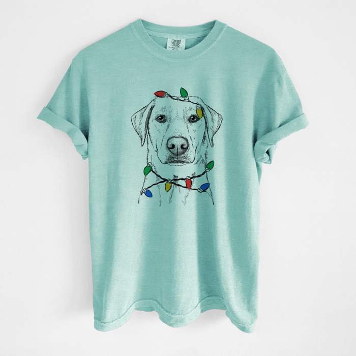 Christmas Lights Dog Breed Comfort Colors T-shirts - 40+ Dog Breeds