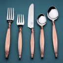 Antique Copper 20-Piece (Serves 4) Twisted Urban Flatware, 5-Pc. Place Setting