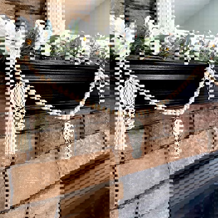 Baby Animals Wood Bead Garland with Interchangeable Charms