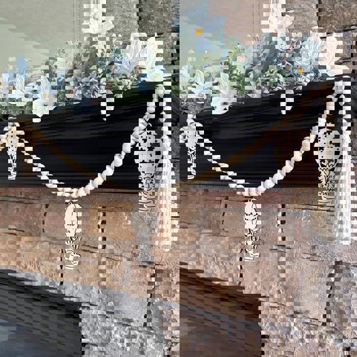 Baby Animals Wood Bead Garland with Interchangeable Charms