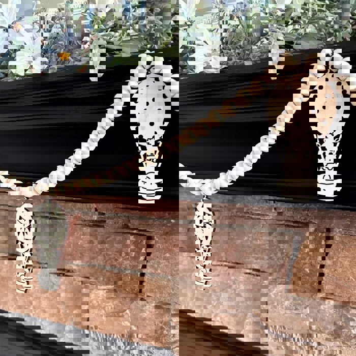 Baby Animals Wood Bead Garland with Interchangeable Charms