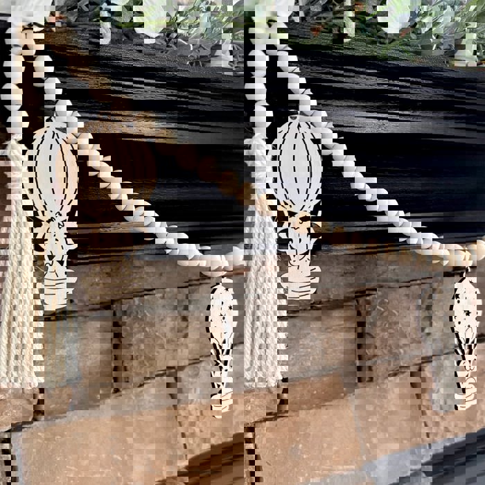 Baby Animals Wood Bead Garland with Interchangeable Charms