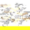  Bat Wood Bead Garland with Interchangeable Seasonal Charms