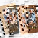  Personalized Wood Recipe Book with Photo Sleeve, Banner Design