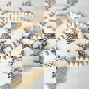  Barn Star Wood Bead Garland with Interchangeable Seasonal Charms