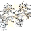 Charms Only Barn Star Wood Bead Garland with Interchangeable Seasonal Charms