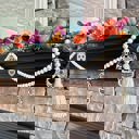  Candy Skull Wood Bead Garland with Interchangeable Seasonal Charms