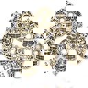  Candy Skull Wood Bead Garland with Interchangeable Seasonal Charms