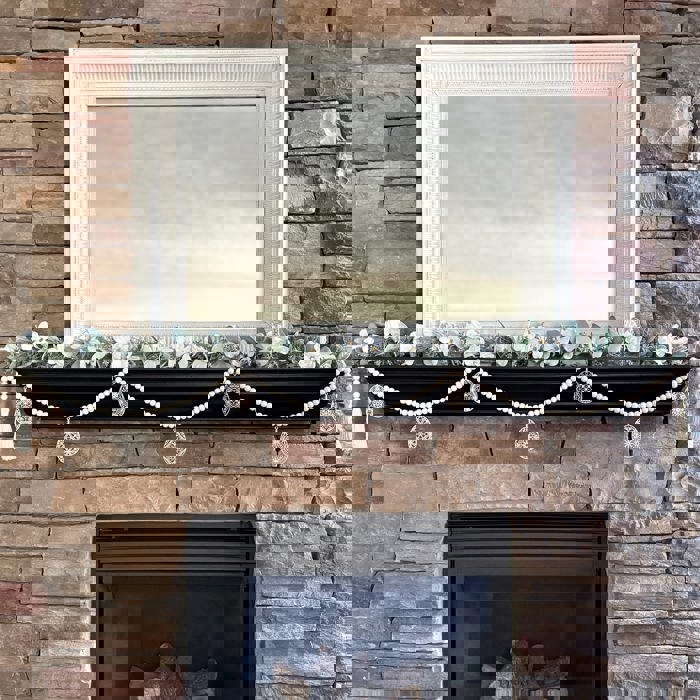 Easter Egg Wood Bead Garland with Interchangeable Seasonal Charms