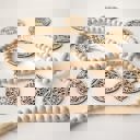  Easter Egg Wood Bead Garland with Interchangeable Seasonal Charms