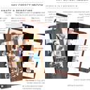  "Family Recipes" Personalized Wood Recipe Book with Photo Sleeve