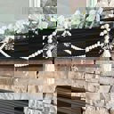  Flower Wood Bead Garland with Interchangeable Seasonal Charms