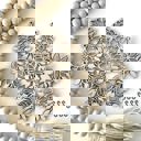  Flower Wood Bead Garland with Interchangeable Seasonal Charms