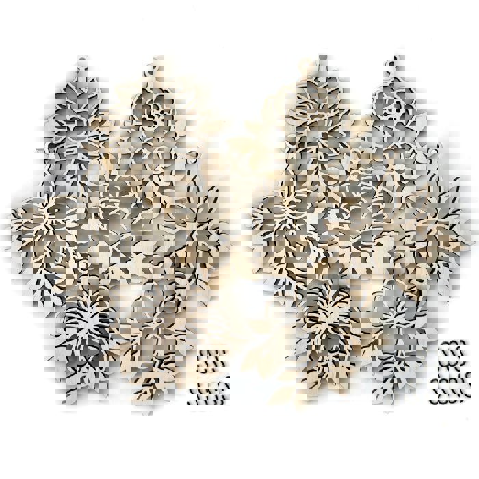 Flower Wood Bead Garland with Interchangeable Seasonal Charms