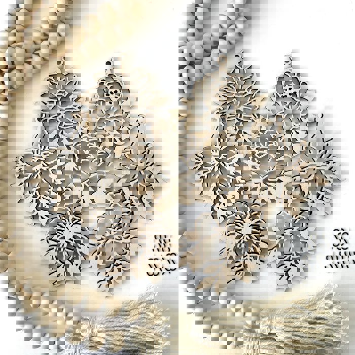 Flower Wood Bead Garland with Interchangeable Seasonal Charms