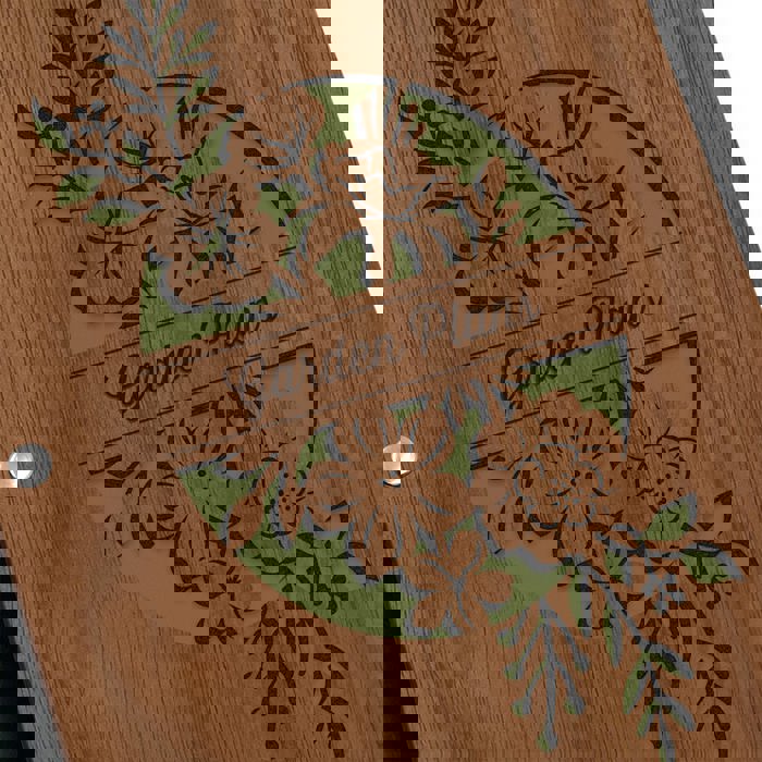 Personalized Garden Planning Wood Journal