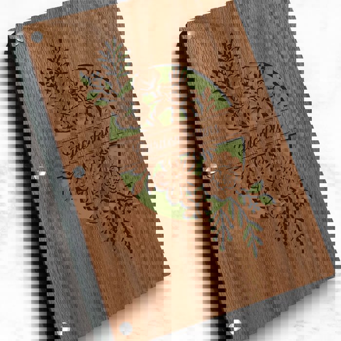 Personalized Garden Planning Wood Journal