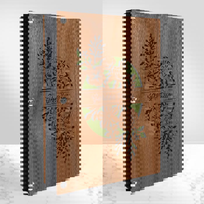 Personalized Garden Planning Wood Journal