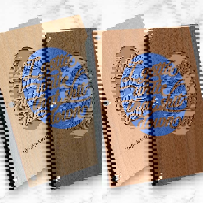 Personalized Wood Journal - "I Gotta Write that Sh*t Down"