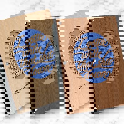 Personalized Wood Journal - "I Gotta Write that Sh*t Down"