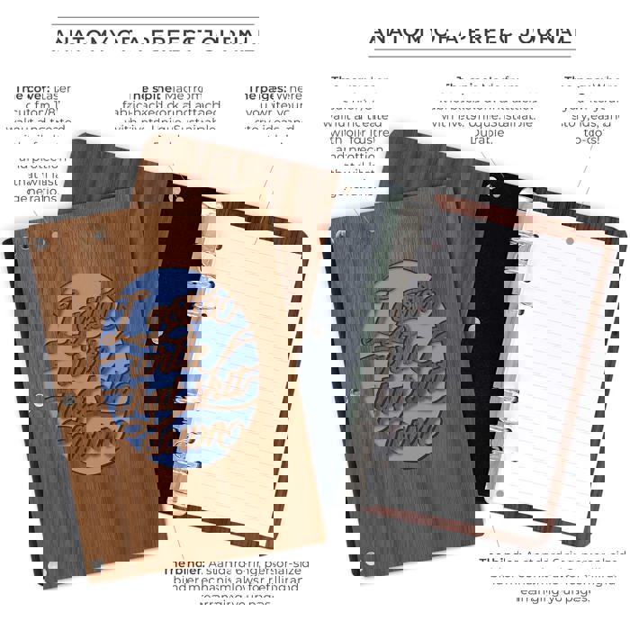 Personalized Wood Journal - "I Gotta Write that Sh*t Down"