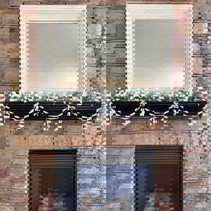 Graduation Wood Bead Garland with Interchangeable Seasonal Charms