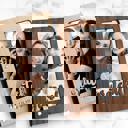  Personalized "Grateful" Wood Journal with Photo Sleeve