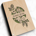 Maple (Light Wood) Personalized Personalized Garden Planning Wood Journal