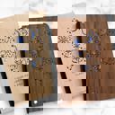  Personalized Wood Journal with Photo Sleeve - Dreams Design