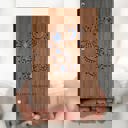  Personalized Wood Journal with Photo Sleeve - Dreams Design