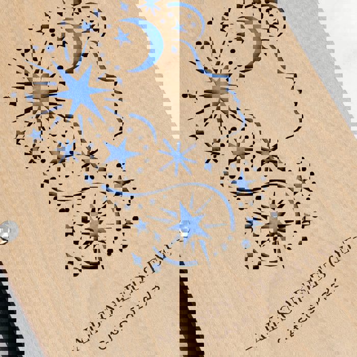 Personalized Wood Journal with Photo Sleeve - Dreams Design