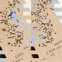  Personalized Wood Journal with Photo Sleeve - Dreams Design