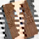  Personalized Wood Journal with Photo Sleeve - Dreams Design