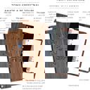  Personalized Wood Journal with Photo Sleeve - Dreams Design