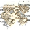  Heart Wood Bead Garland with Interchangeable Seasonal Charms