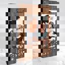  Personalized Wood Recipe Book with Photo Sleeve, Harvest Design