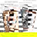  Personalized Wood Recipe Book with Photo Sleeve, Harvest Design