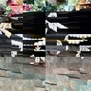  Fall Leaves Wood Bead Garland with Interchangeable Seasonal Charms