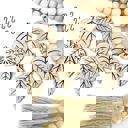 Charms + Garland Fall Leaves Wood Bead Garland with Interchangeable Seasonal Charms