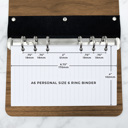  Personalized Wood Journal with Photo Sleeve - Mandala Design