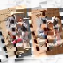  Personalized Wood Recipe Book with Photo Sleeve, Mod Design