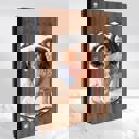  Personalized Wood Recipe Book with Photo Sleeve, Mod Design