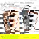  Personalized Wood Recipe Book with Photo Sleeve, Mod Design